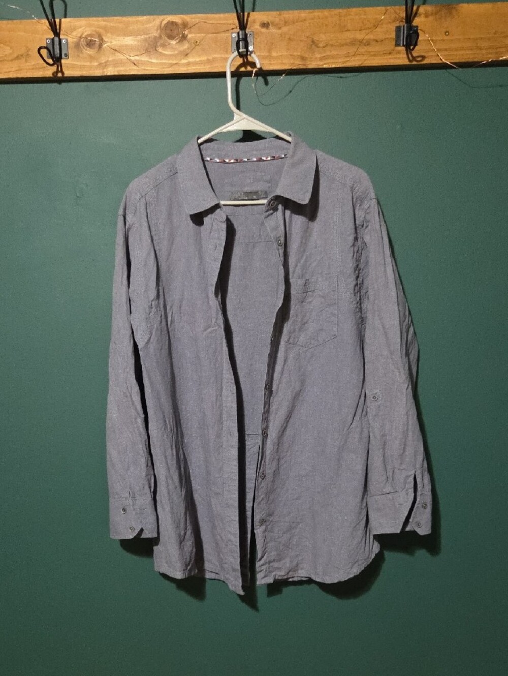 PrAna Womens Vapor Aster Hemp Lyocell Roll Sleeve Tunic Top - Picture 2 of 6